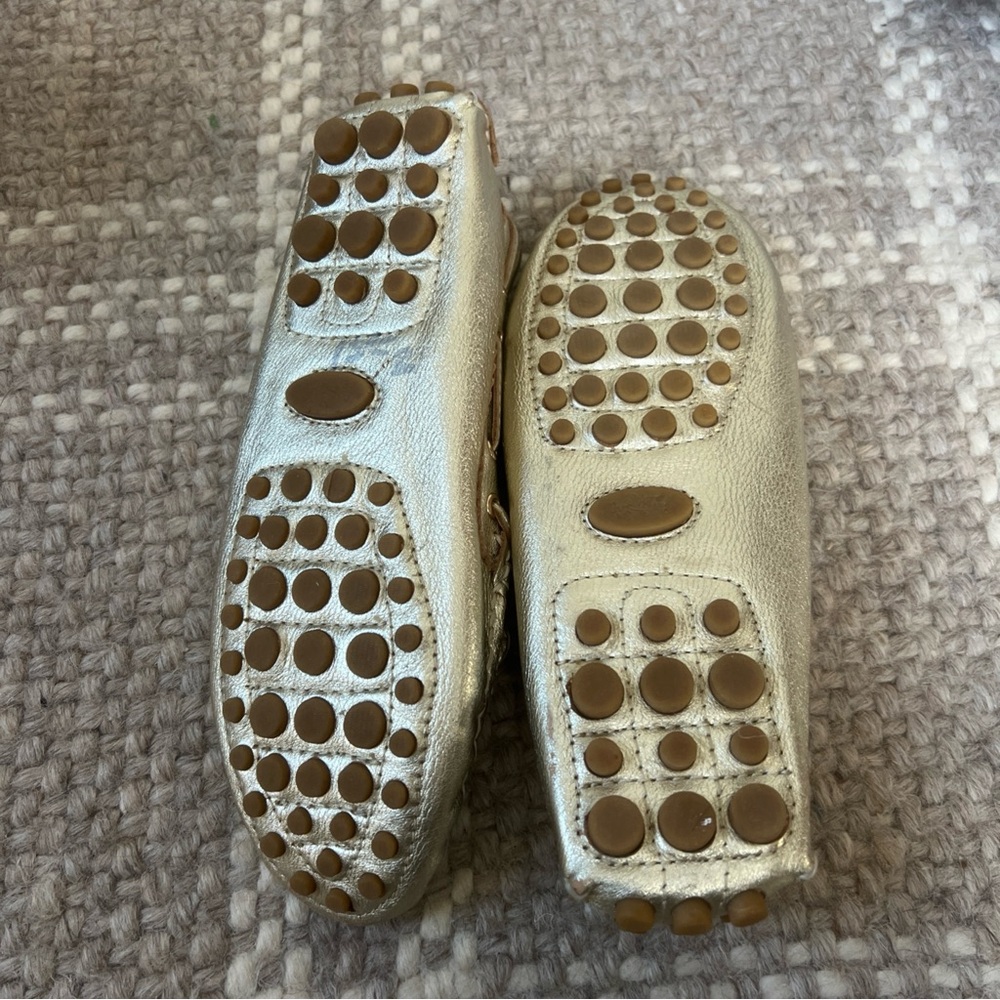 Coach 7 Nadia Gold Driving Loafer Slip On Moccasin Soft Leather Tassel - Picture 7 of 10